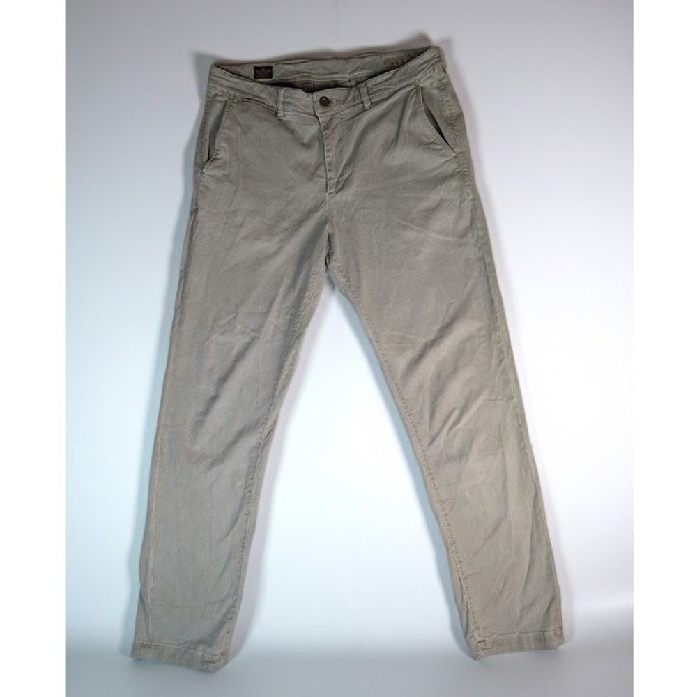 Faherty Coastline Premium Chino Tailored Fit Pants Men's 33x32 Sage Green T